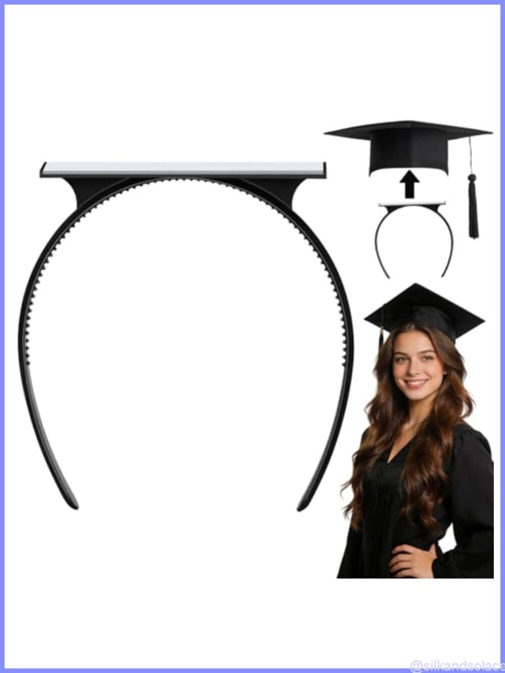 Graduation Cap Headband Insert Secure Grad Cap Headband for Stability